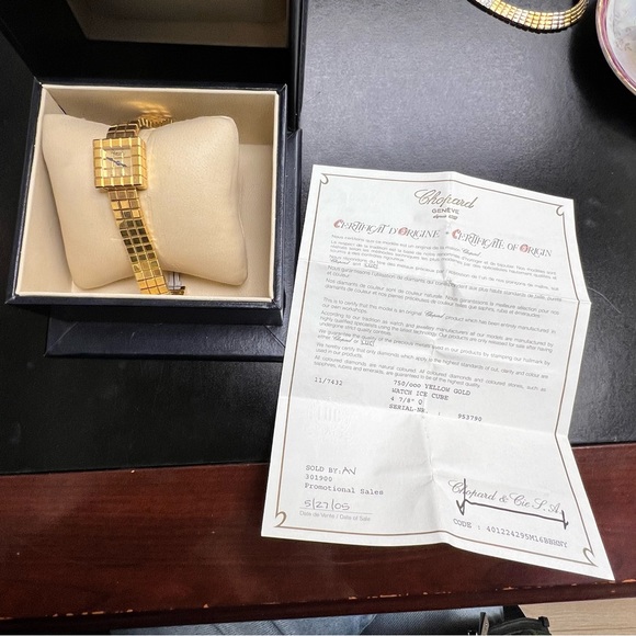 CHOPARD Ice Cube Gold-tone Dial Ladies Watch - Picture 6 of 11